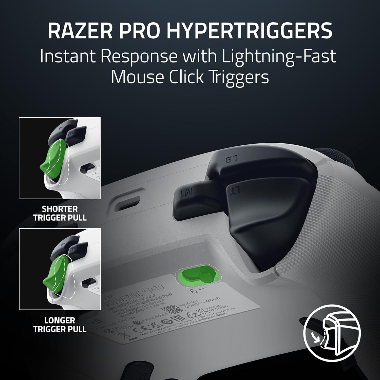 Razer Wolverine V3 Pro for Xbox X|S & PC - White