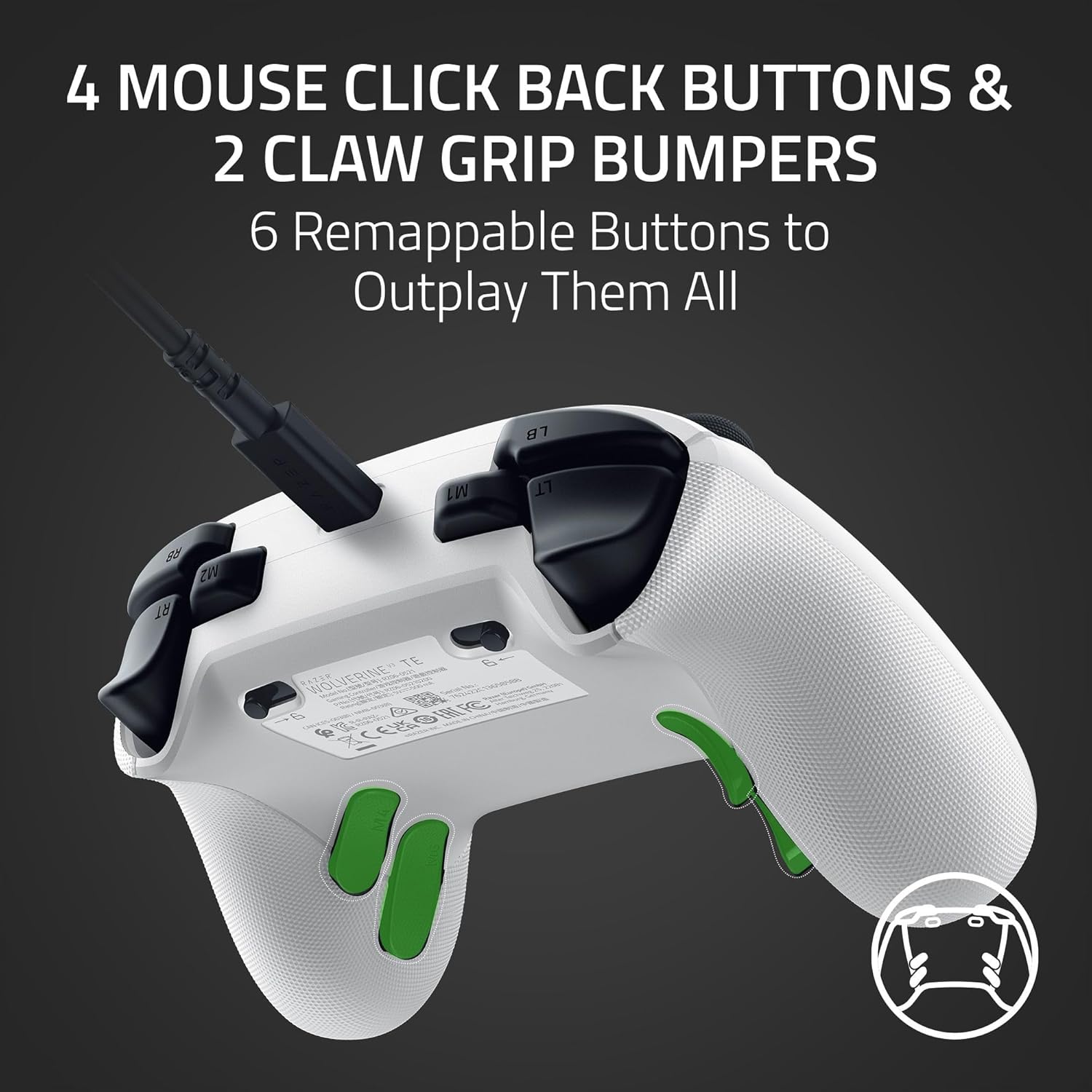 Razer Wolverine V3 Tournament Ed. for Xbox X|S & PC -  White