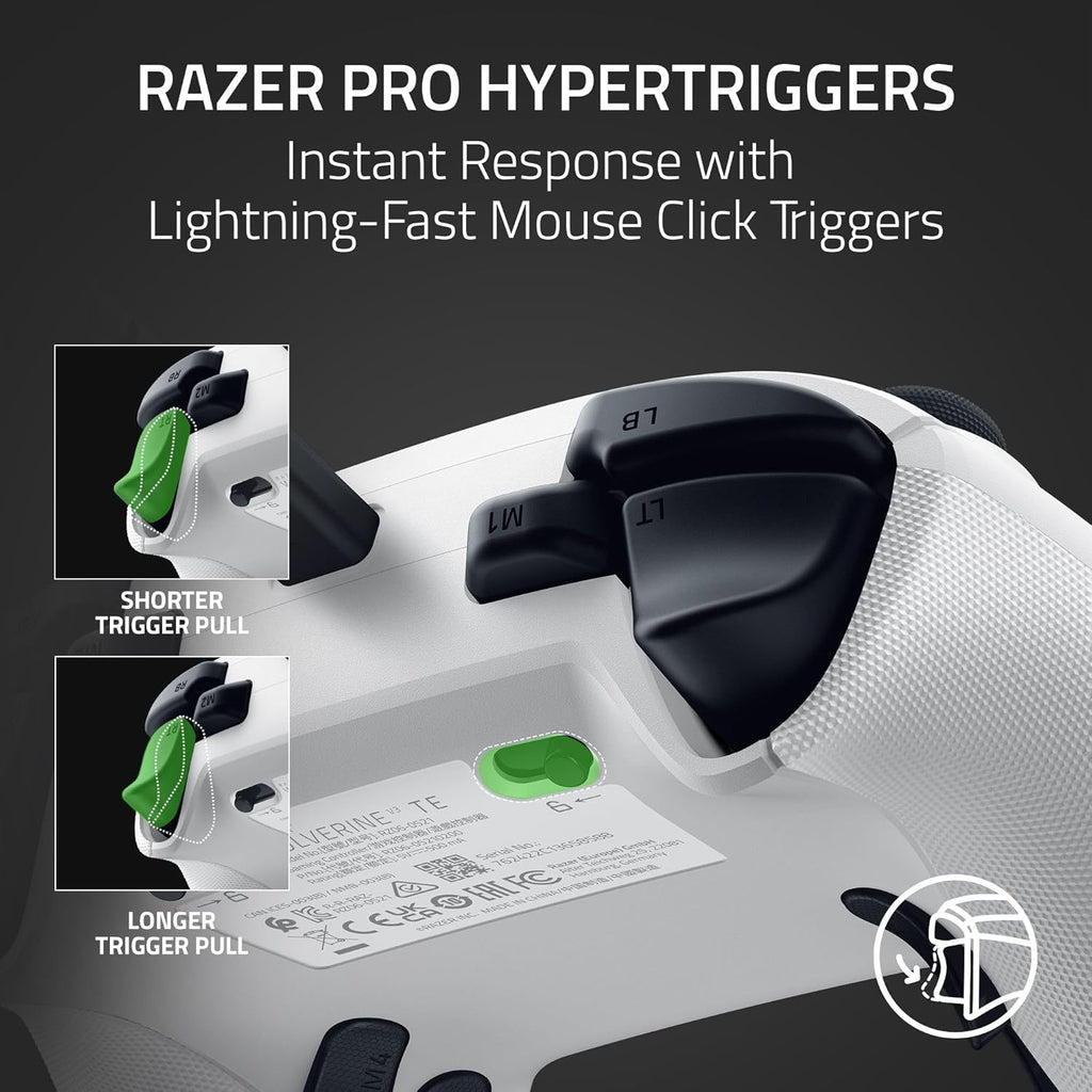 Razer Wolverine V3 Tournament Ed. for Xbox X|S & PC -  White