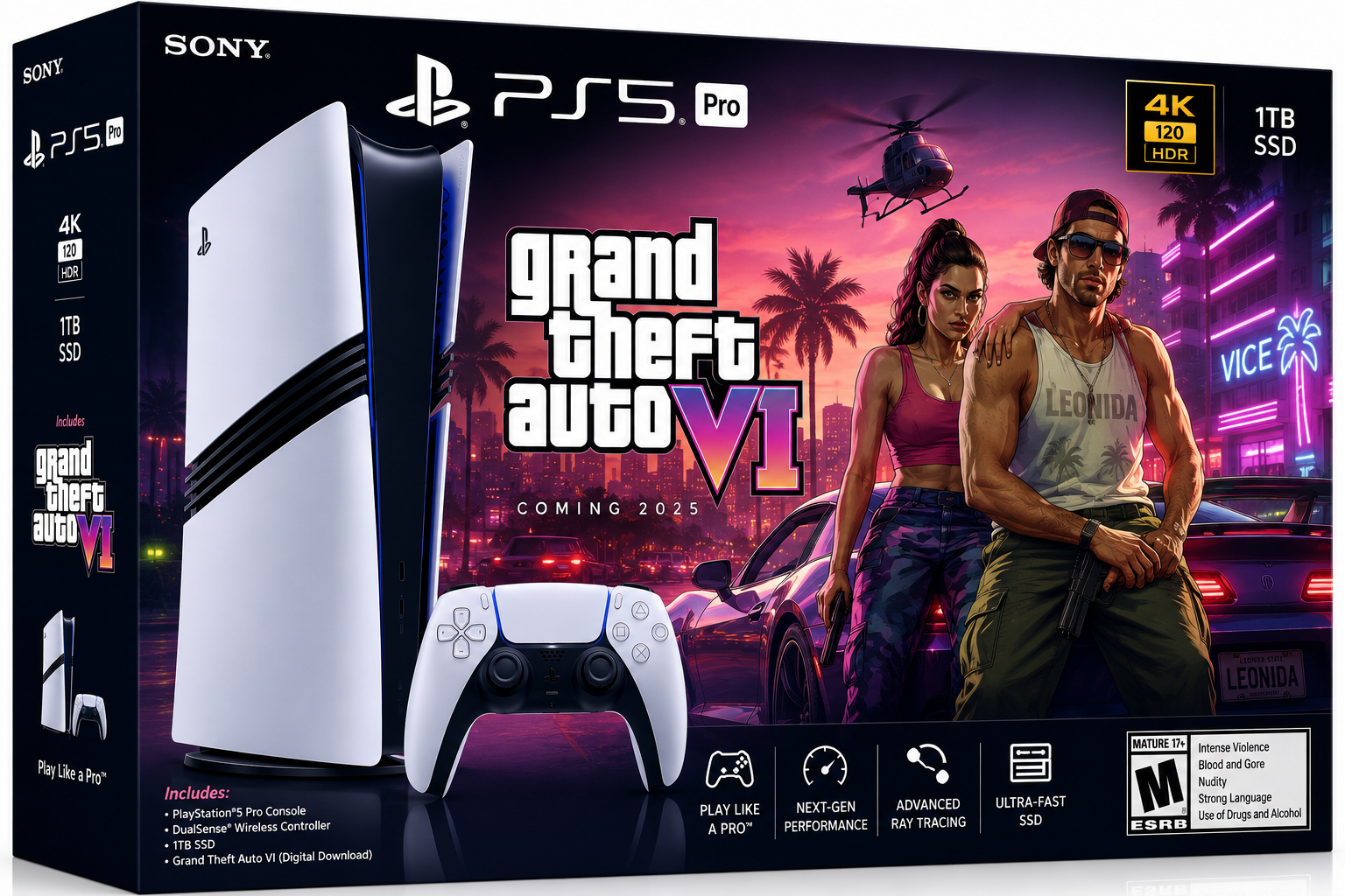 PlayStation®5 Pro Console - Pre-Order Grand Theft Auto VI