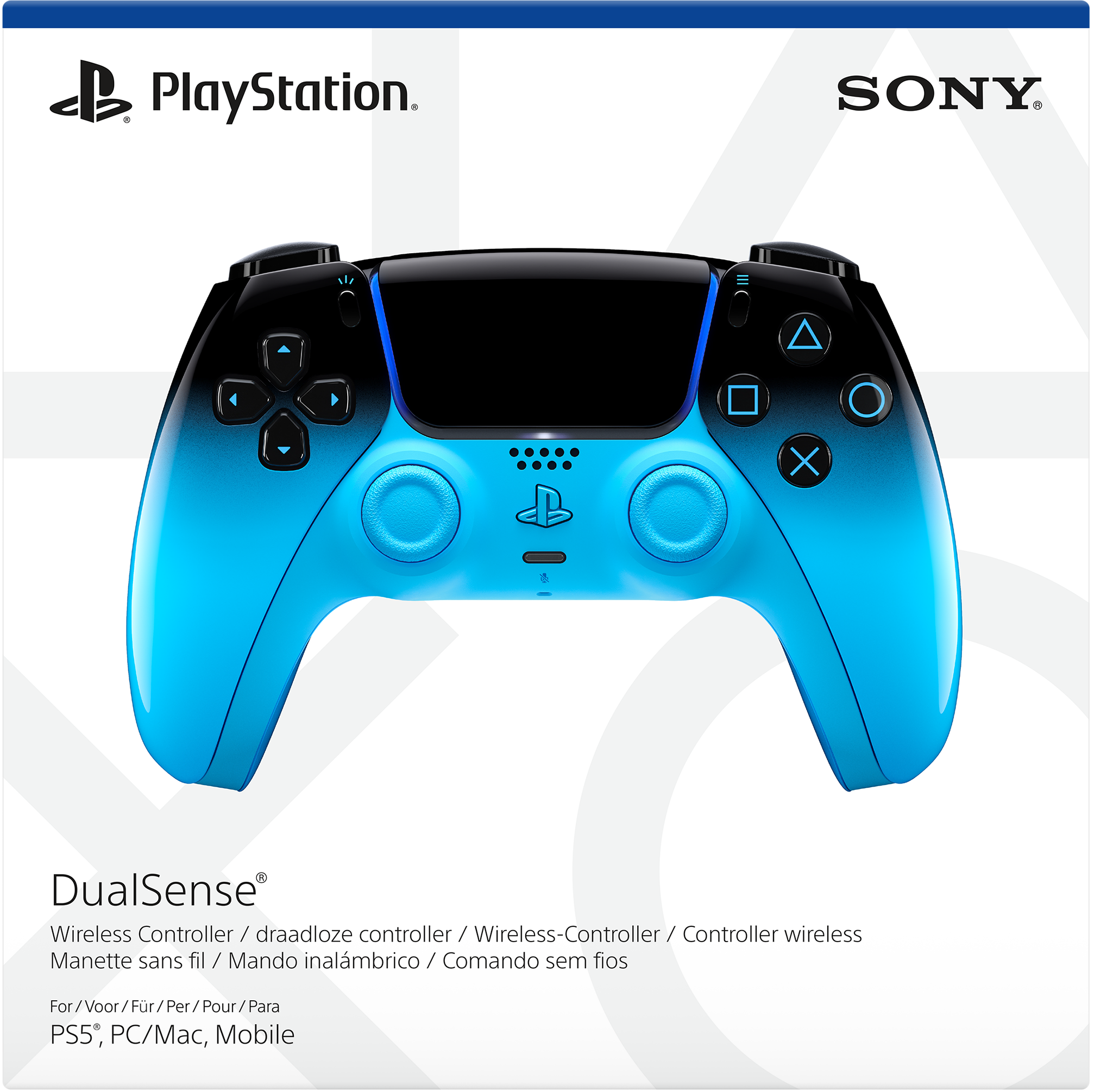 DualSense® Wireless Controller - For PS5, PC, Mac & Mobile - Rhythm Blue (PS5)