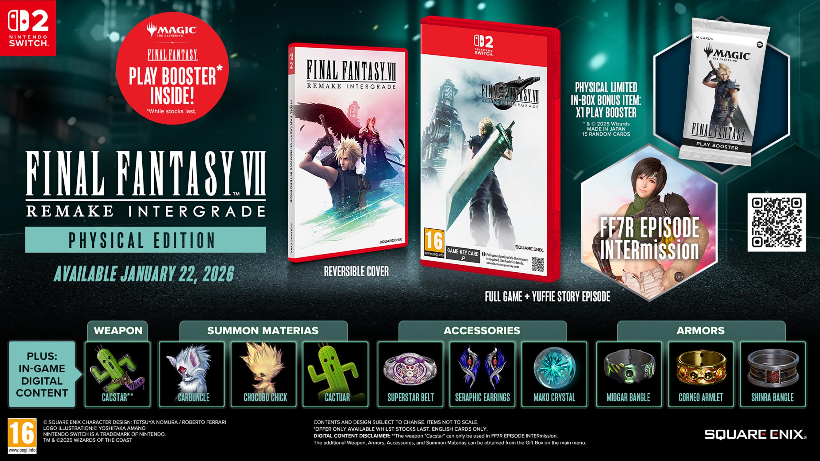 Final Fantasy VII Remake Intergrade Day One Edition (Switch 2)