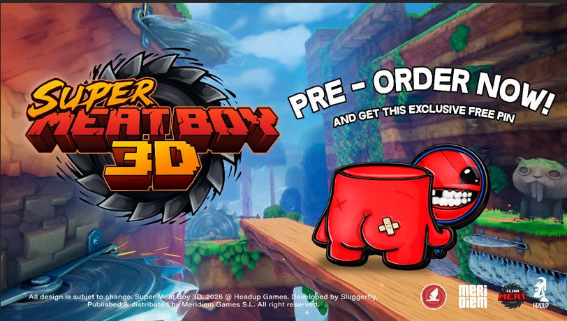 Super Meat Boy with FREE Pin Badge (PS5)