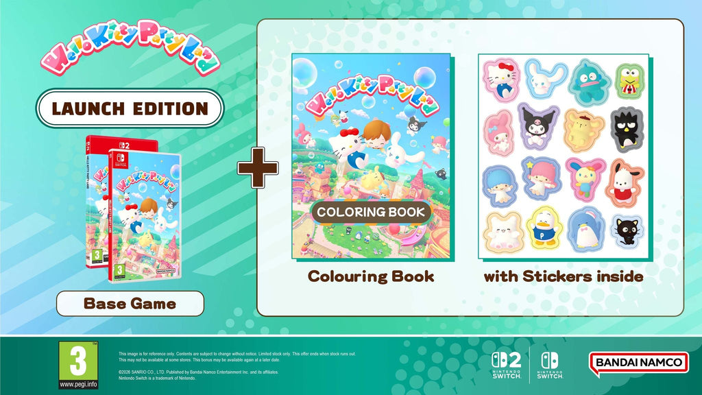 Hello Kitty Party Land Launch Edition (Download Code in Box) (Switch 2)